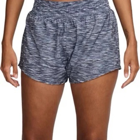 Nike Women’s One Dri-Fit Mid-Rise 3” Navy Blue Brief Lined Shorts Sz M NWT - Picture 9 of 9